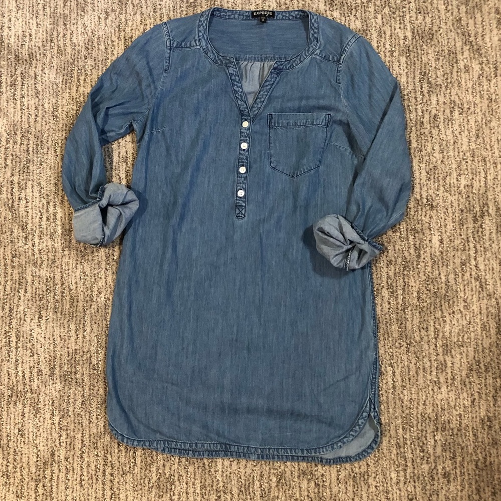 Express Chambray shirt dress